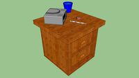 Left Hand Bed Side Table