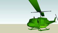 Armymen Green Nation Huey Helicopter