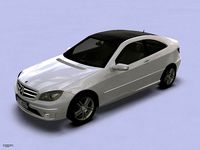 2008 Merc-Benz C Class Coupe3d model