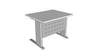 Ofi Metal - Mesa de trabajo 100x80x74 gris/ aluminio