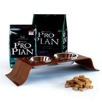 dog food, feed bowls