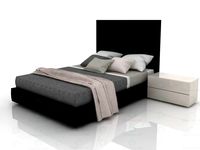 3D Model Tory double bed with a box for linen