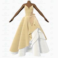 3D Model Wedding Dress 003