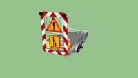 Remorque signalisation travaux
