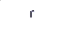 3184 - EXTENDED EQUAL & UNEQUAL ELBOW -PLASTIC TAILPIECE DIAM D1 8 MM DIAM D2 10 MM