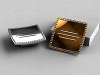 3D Model Pen Alliste, F764.032.CP, chrome + gold