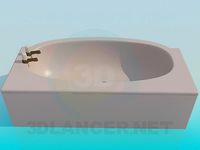 3D Model Beige bath