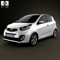 3D model of Kia Picanto (Morning) 3-door 2012