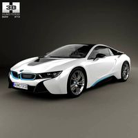 3D model of BMW i8 2014