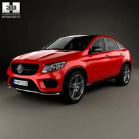 3D model of Mercedes-Benz GLE-Class AMG Line coupe 2014