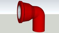 coude en fonte de 100 a 90°