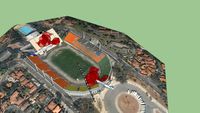 stadium exploding