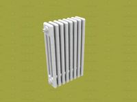 3D Model Model of a tubular radiator with valve