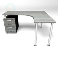 3D Model Angular table 750-1500-1300