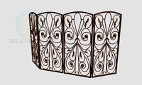 3D Model The fireplace grate