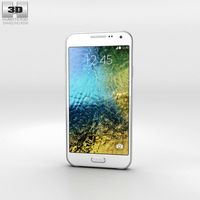 3D model of Samsung Galaxy E5 White
