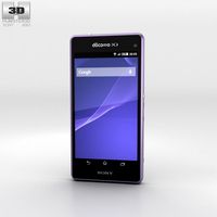 3D model of Sony Xperia A2 SO-04F Purple