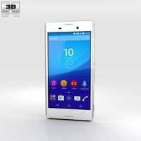 3D model of Sony Xperia M4 Aqua White