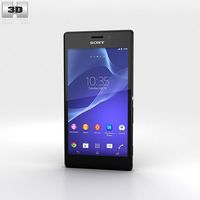 3D model of Sony Xperia M2 Black
