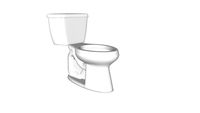 K-3713 Highline(R) Classic Comfort Height(R) Comfort Height(R) two-piece elongated 1.28 gpf toilet with Class Five(R) flush technology and left-hand trip lever, seat not included