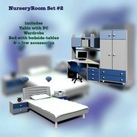 3D model of Nursery Room 02 Set