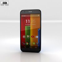 3D model of Motorola Moto G Cyan