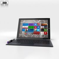 3D model of Microsoft Surface Pro 3 Gray Cover