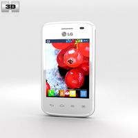 3D model of LG Optimus L1 II TRI White