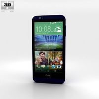 3D model of HTC Desire 510 Deep Navy Blue