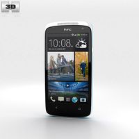 3D model of HTC Desire 500 Glacier Blue