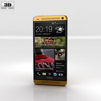 3D model of HTC One Gold Edition