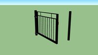 Zaun Bushberry Single Leaf Gate 1.2m wide