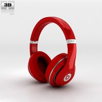 3D model of Beats by Dr. Dre Studio Over-Ear Headphones Red