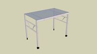 Mesa auxiliar cristal 75 x 100 x 60 cm