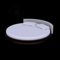 3D Model Round bed