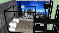 black bedroom