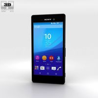 3D model of Sony Xperia M4 Aqua Black
