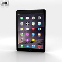 3D model of Apple iPad Air 2 Space Grey