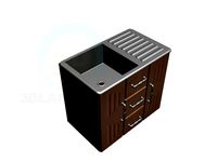 3D Model Pedestal sink