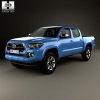 3D model of Toyota Tacoma Double Cab Short Bed 2014