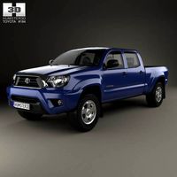 3D model of Toyota Tacoma Double Cab Long Bed 2012