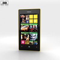 3D model of Nokia Lumia 525 Yellow