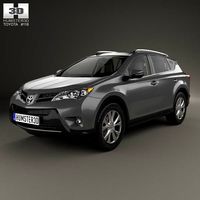 3D model of Toyota RAV4 with HQ interior 2013