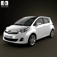3D model of Toyota Ractis (Verso S) 2012