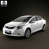 3D model of Toyota Avensis sedan