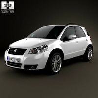 3D model of Suzuki (Maruti) SX4 hatchback 2012