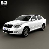 3D model of Skoda Octavia (Laura) sedan 2009