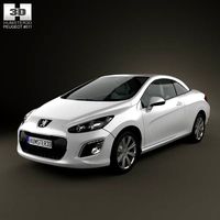 3D model of Peugeot 308 CC 2012