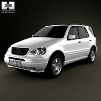 3D model of Mercedes-Benz M-Class (W163) 1997