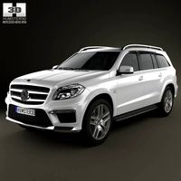 3D model of Mercedes-Benz GL-Class X166 AMG 2013